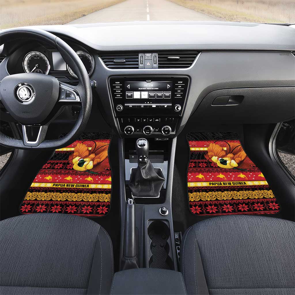 Papua New Guinea Christmas Car Mats Bikpela hamamas blong dispela Krismas - Polynesian Pride