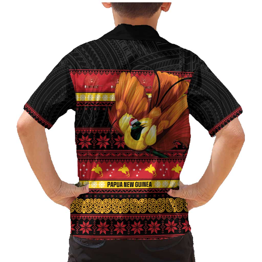Papua New Guinea Christmas Family Matching Mermaid Dress and Hawaiian Shirt Bikpela hamamas blong dispela Krismas LT14 - Polynesian Pride