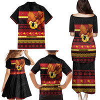 Papua New Guinea Christmas Family Matching Puletasi and Hawaiian Shirt Bikpela hamamas blong dispela Krismas LT14 - Polynesian Pride