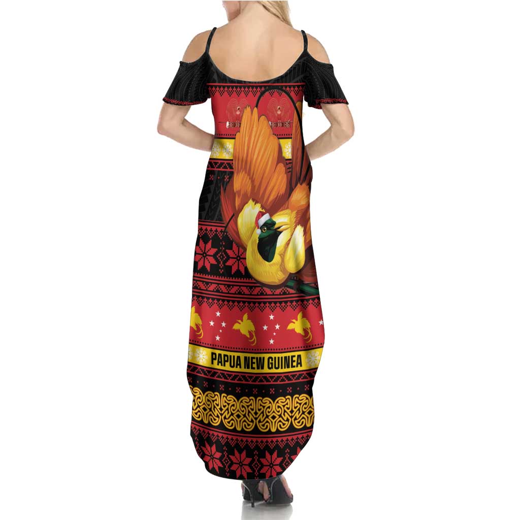 Papua New Guinea Christmas Family Matching Summer Maxi Dress and Hawaiian Shirt Bikpela hamamas blong dispela Krismas LT14 - Polynesian Pride