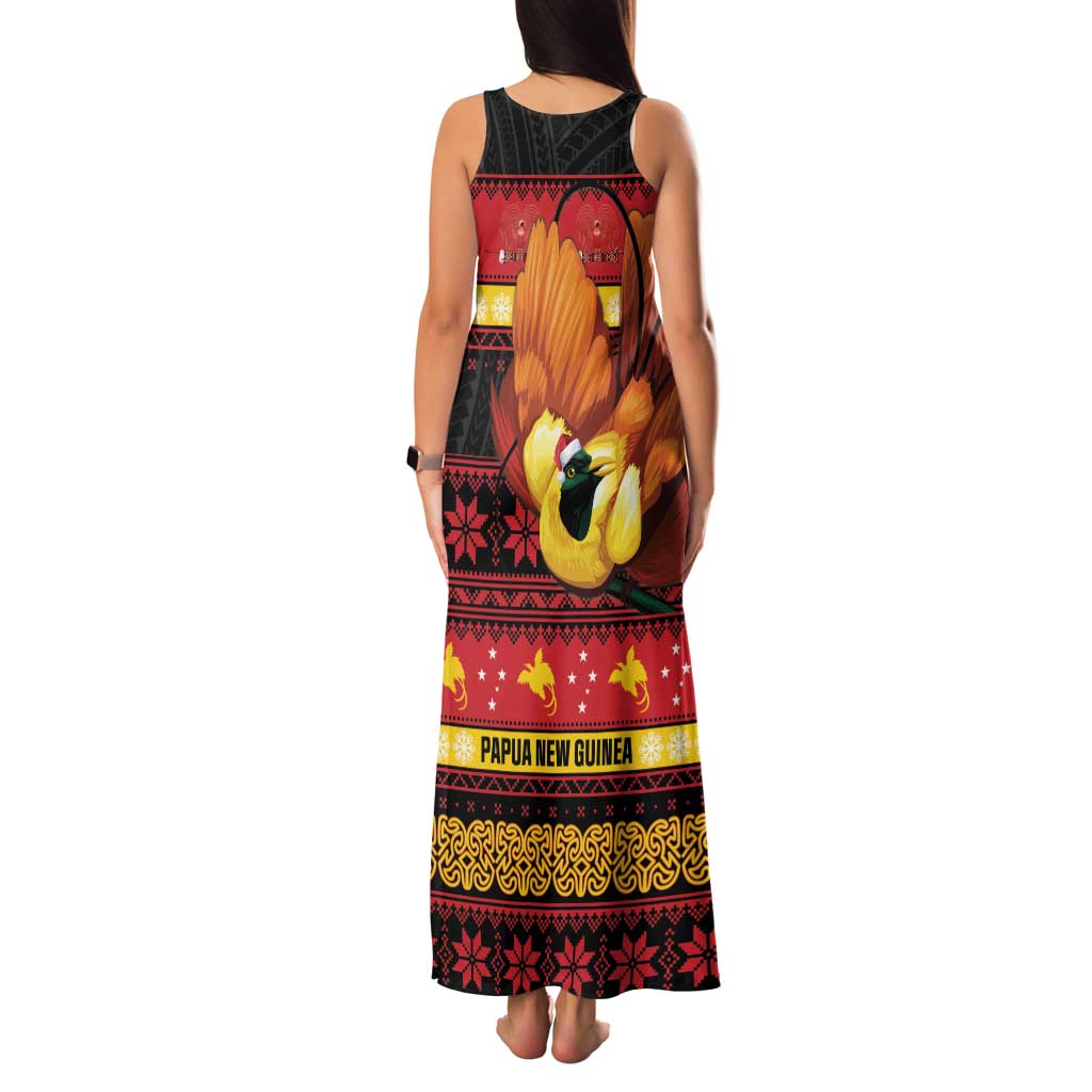 Papua New Guinea Christmas Family Matching Tank Maxi Dress and Hawaiian Shirt Bikpela hamamas blong dispela Krismas LT14 - Polynesian Pride