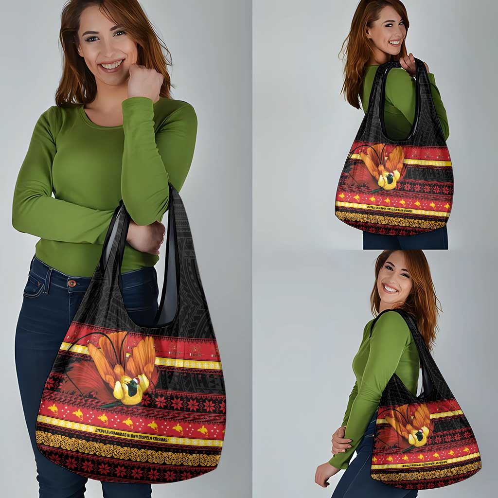 Papua New Guinea Christmas Grocery Bag Bikpela hamamas blong dispela Krismas - Polynesian Pride
