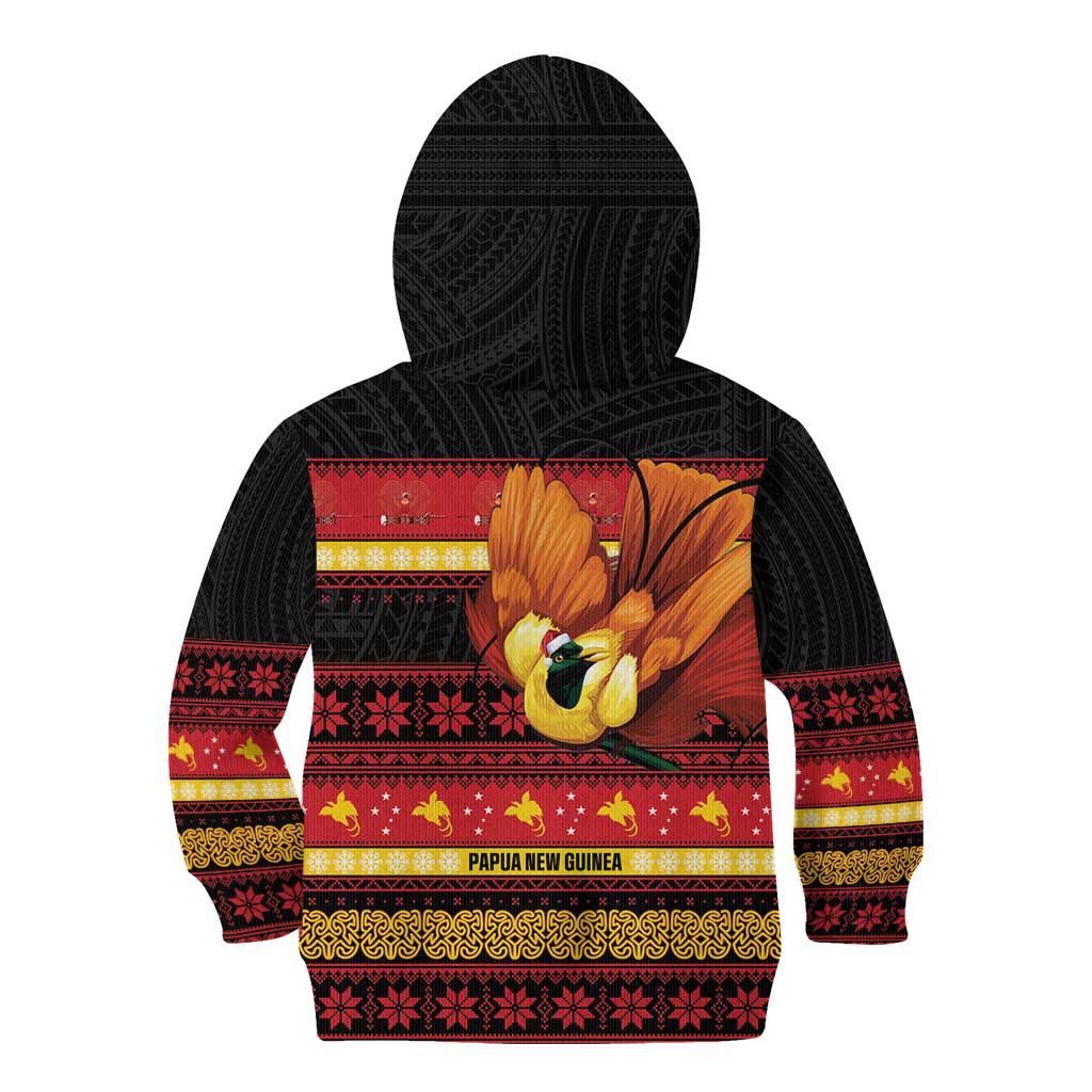 Papua New Guinea Christmas Kid Hoodie Bikpela hamamas blong dispela Krismas LT14 - Polynesian Pride