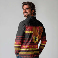 Papua New Guinea Christmas Long Sleeve Polo Shirt Bikpela hamamas blong dispela Krismas LT14 - Polynesian Pride
