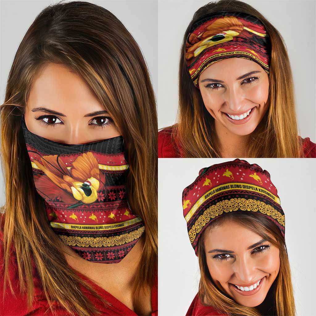 Papua New Guinea Christmas Neck Gaiter Bikpela hamamas blong dispela Krismas - Polynesian Pride