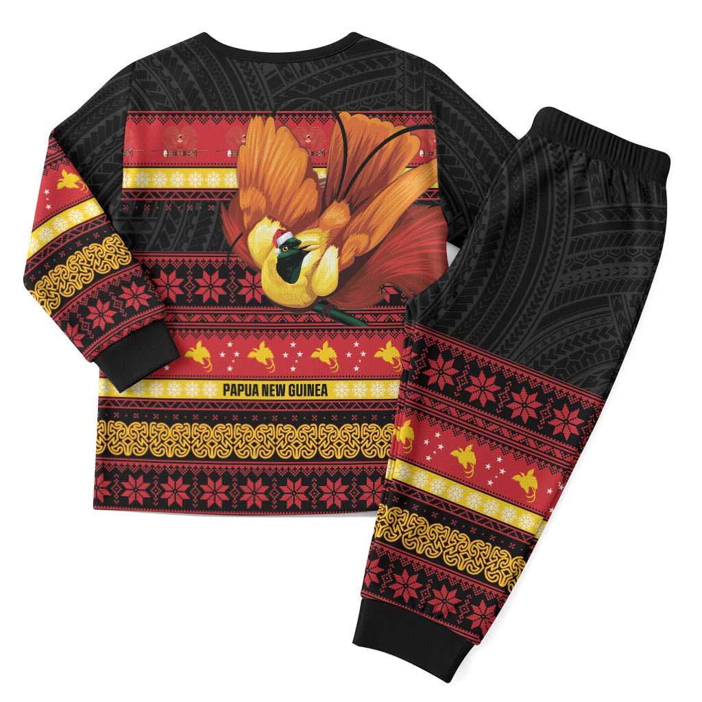 Papua New Guinea Christmas Pajama Set Bikpela hamamas blong dispela Krismas - Polynesian Pride