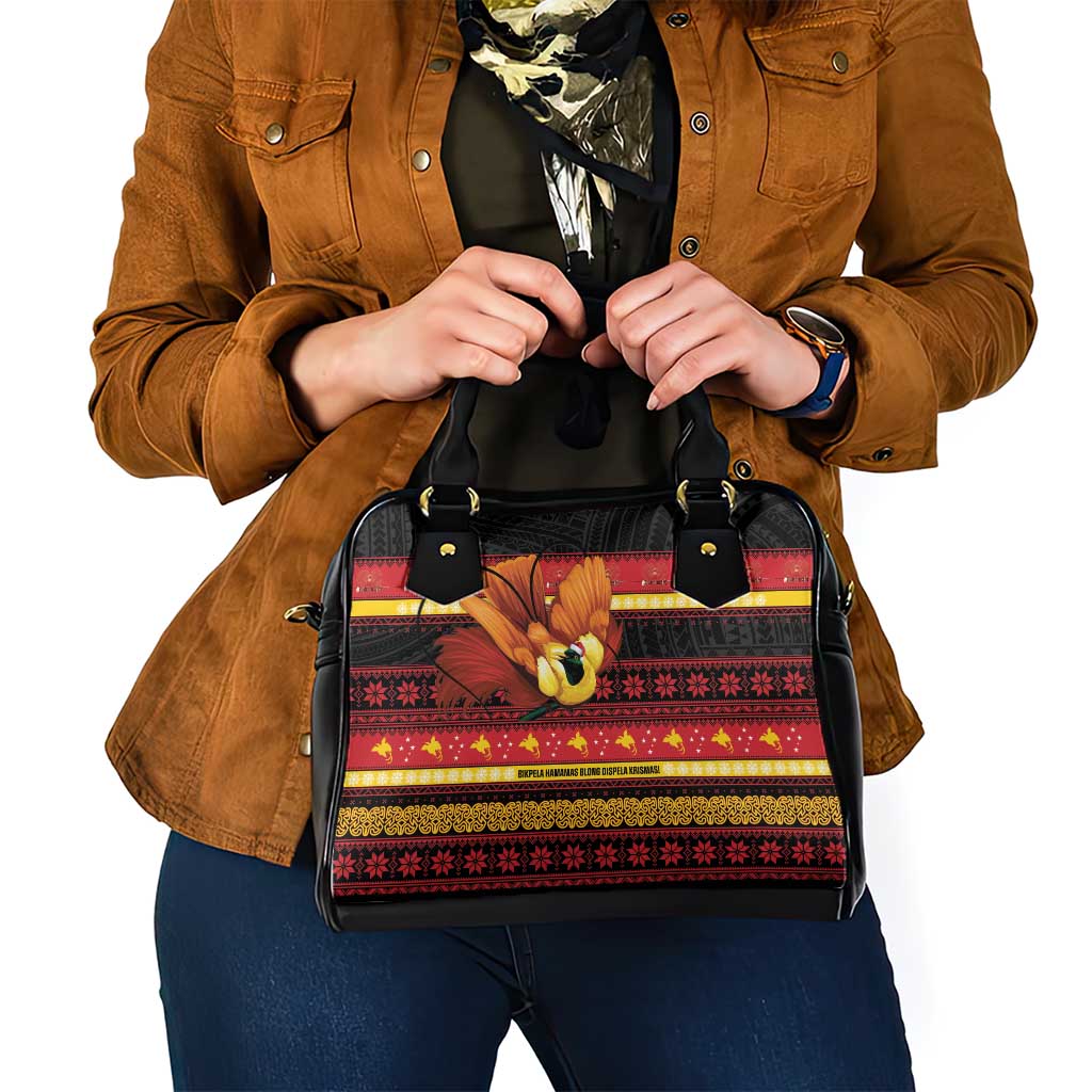 Papua New Guinea Christmas Shoulder Handbag Bikpela hamamas blong dispela Krismas - Polynesian Pride