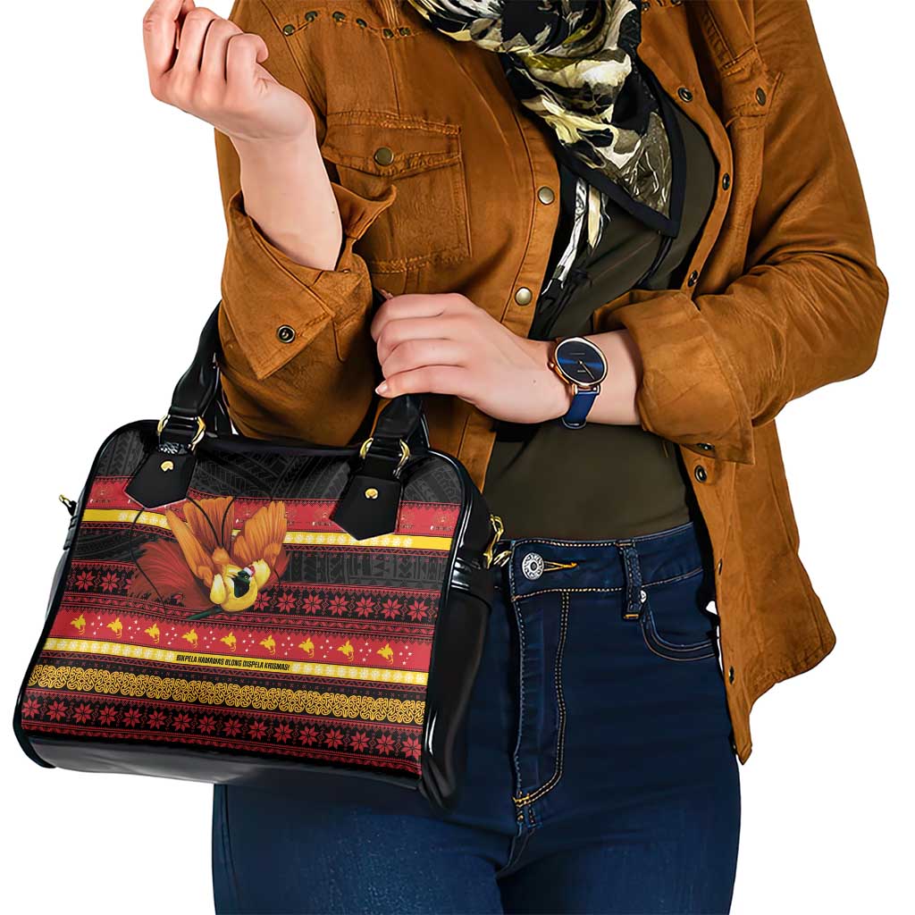 Papua New Guinea Christmas Shoulder Handbag Bikpela hamamas blong dispela Krismas - Polynesian Pride