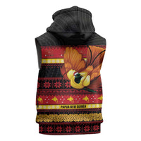 Papua New Guinea Christmas Sleeveless Zip Hoodie Bikpela hamamas blong dispela Krismas LT14 - Polynesian Pride