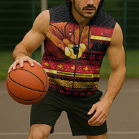 Papua New Guinea Christmas Sleeveless Zip Hoodie Bikpela hamamas blong dispela Krismas LT14 - Polynesian Pride