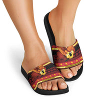 Papua New Guinea Christmas Slide Sandals Bikpela hamamas blong dispela Krismas - Polynesian Pride