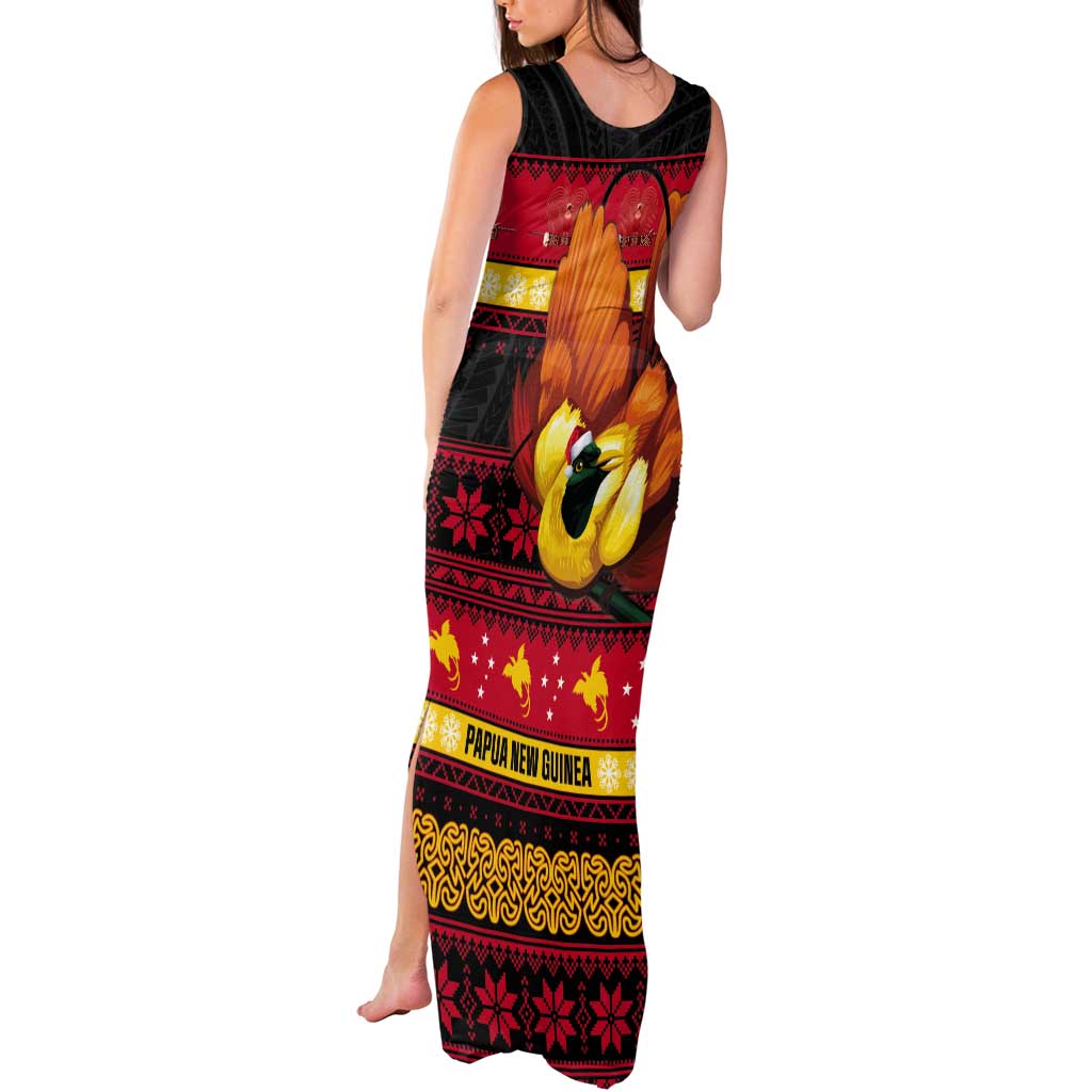 Papua New Guinea Christmas Tank Maxi Dress Bikpela hamamas blong dispela Krismas LT14 - Polynesian Pride