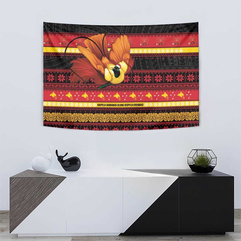 Papua New Guinea Christmas Tapestry Bikpela hamamas blong dispela Krismas - Polynesian Pride