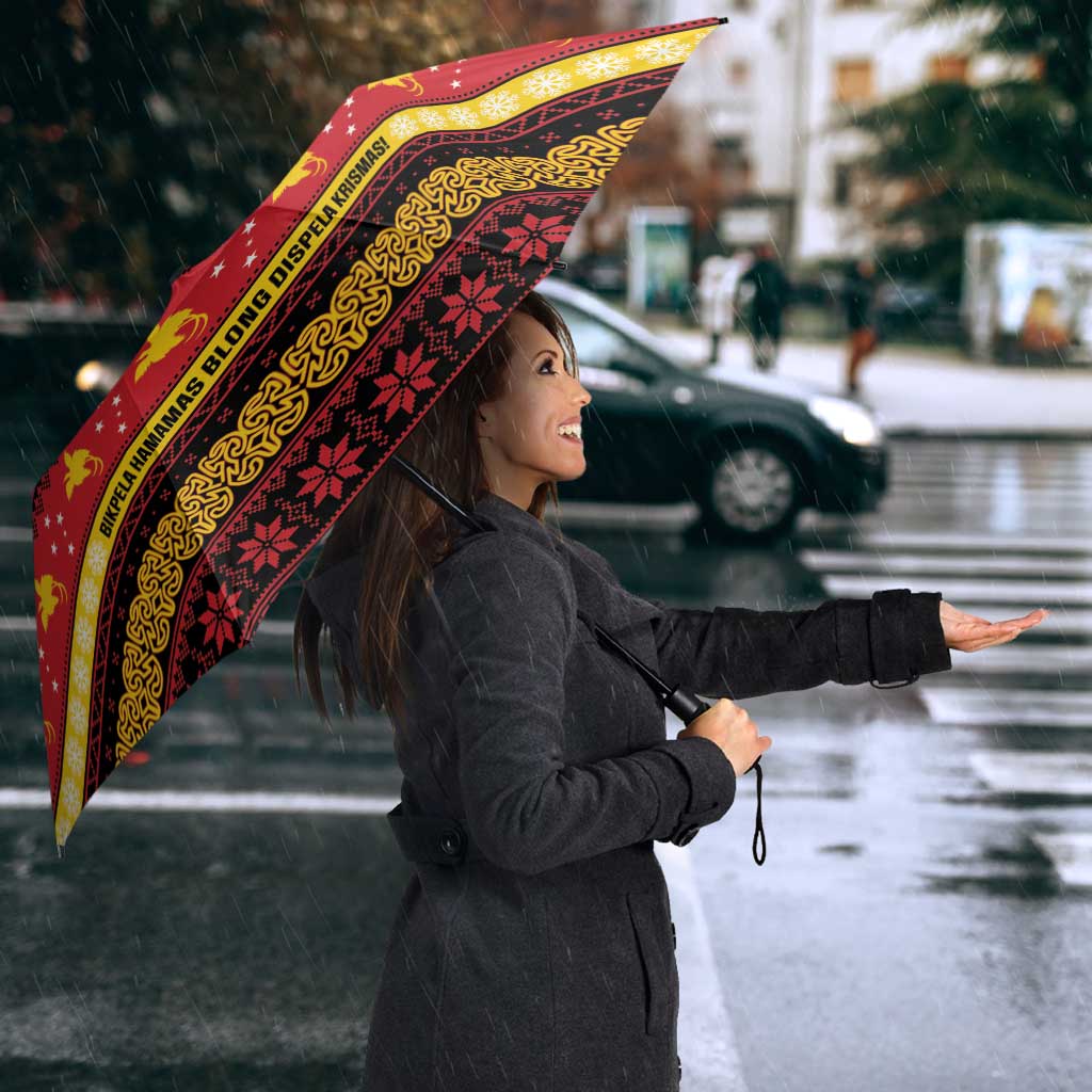 Papua New Guinea Christmas Umbrella Bikpela hamamas blong dispela Krismas - Polynesian Pride