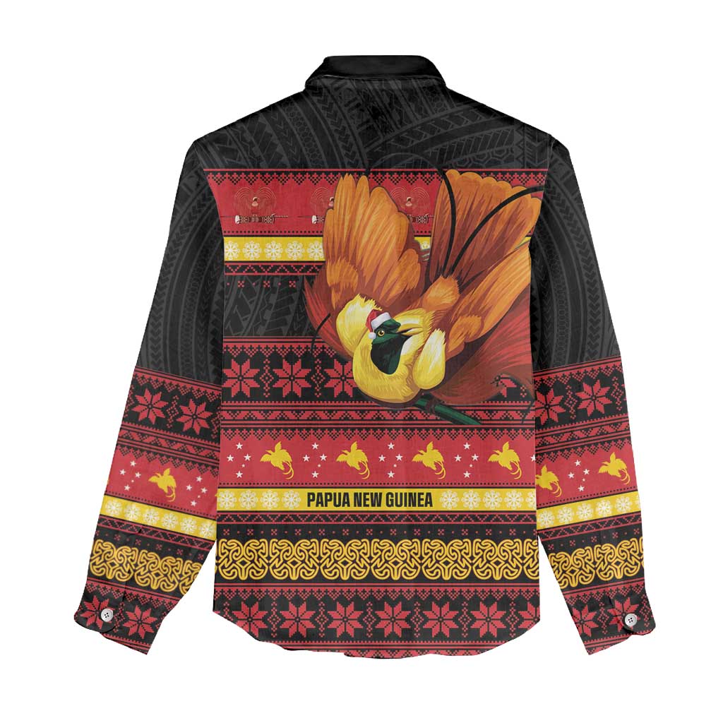 Papua New Guinea Christmas Women Casual Shirt Bikpela hamamas blong dispela Krismas LT14 - Polynesian Pride