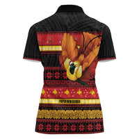 Papua New Guinea Christmas Women Polo Shirt Bikpela hamamas blong dispela Krismas LT14 - Polynesian Pride