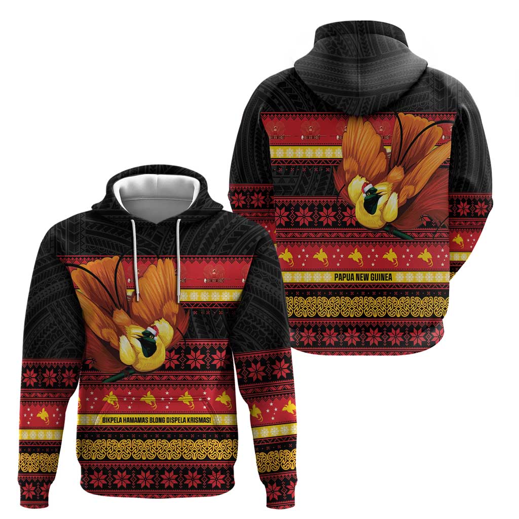 Papua New Guinea Christmas Zip Hoodie Bikpela hamamas blong dispela Krismas - Polynesian Pride