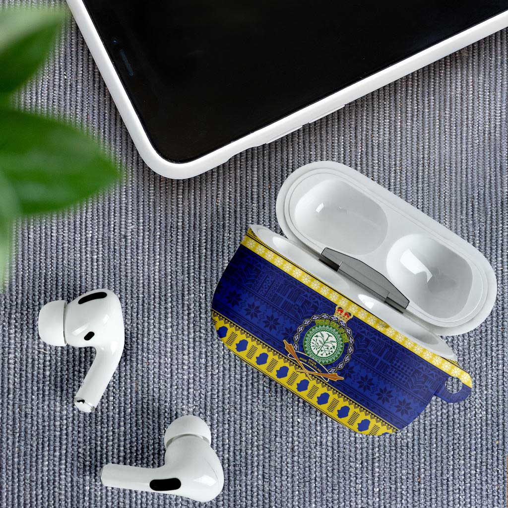 Niue Christmas AirPods Case Monuina e Kilisimasi Hiapo Motifs LT14 - Polynesian Pride