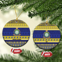 Niue Christmas Ceramic Ornament Monuina e Kilisimasi Hiapo Motifs - Polynesian Pride