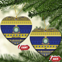 Niue Christmas Ceramic Ornament Monuina e Kilisimasi Hiapo Motifs - Polynesian Pride
