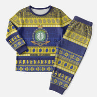 Niue Christmas Pajama Set Monuina e Kilisimasi Hiapo Motifs - Polynesian Pride