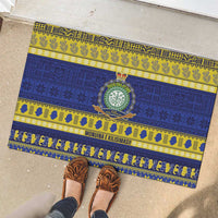 Niue Christmas Rubber Doormat Monuina e Kilisimasi Hiapo Motifs - Polynesian Pride