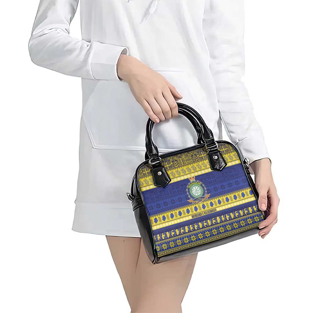 Niue Christmas Shoulder Handbag Monuina e Kilisimasi Hiapo Motifs - Polynesian Pride