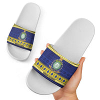 Niue Christmas Slide Sandals Monuina e Kilisimasi Hiapo Motifs LT14 - Polynesian Pride