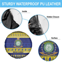 Niue Christmas Spare Tire Cover Monuina e Kilisimasi Hiapo Motifs - Polynesian Pride