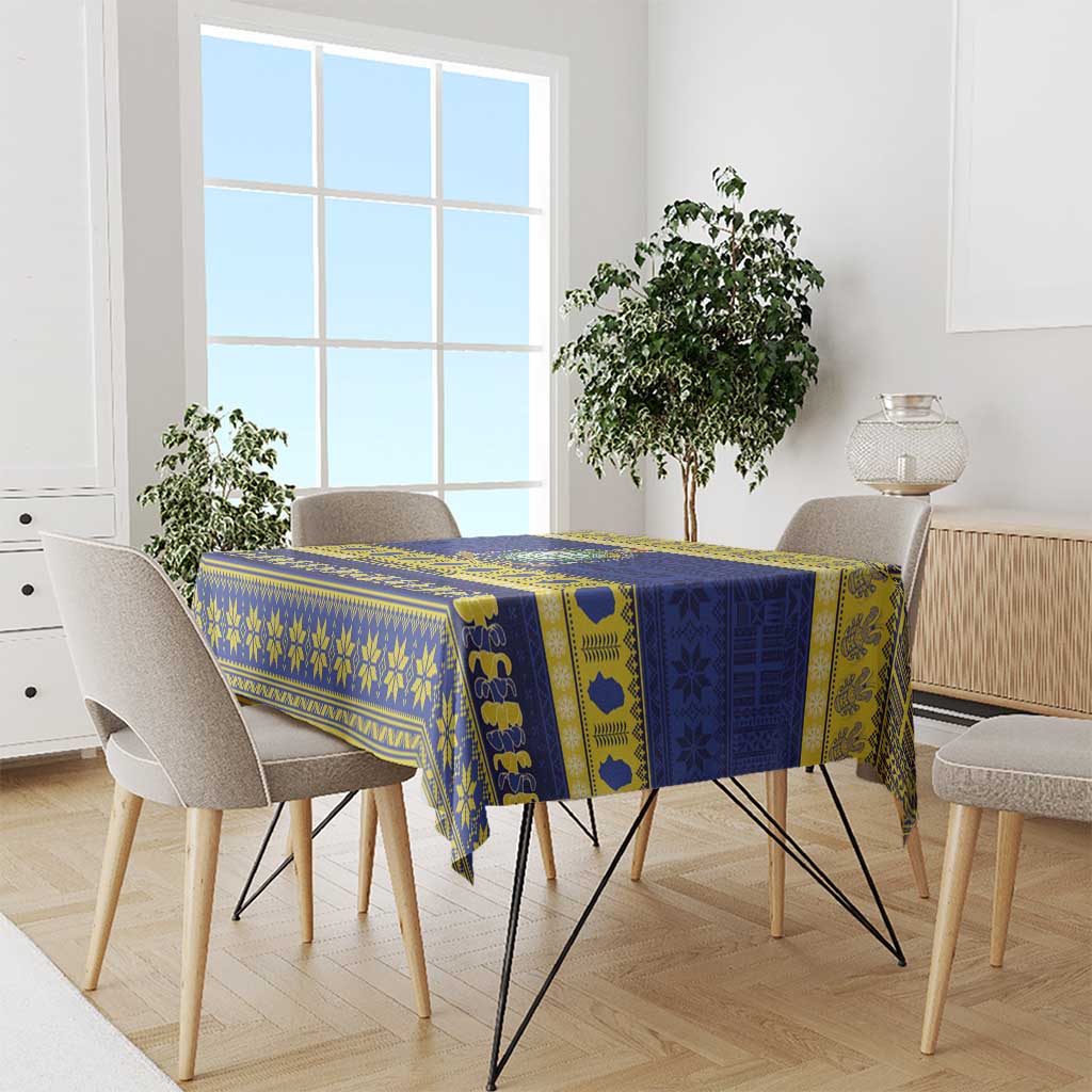 Niue Christmas Tablecloth Monuina e Kilisimasi Hiapo Motifs - Polynesian Pride
