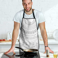 Niue White Sunday Apron Tapu Fanau Ia Puakenikeni Hiapo Pattern - Polynesian Pride