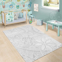 Tapu Fanau Ia Niue Area Rug Happy White Sunday Unique Hiapo - Polynesian Pride