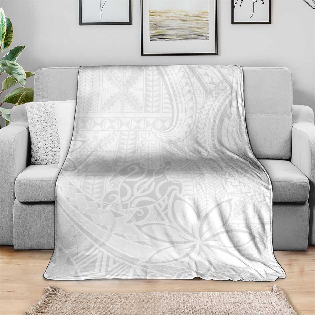 Tapu Fanau Ia Niue Blanket Happy White Sunday Unique Hiapo - Polynesian Pride