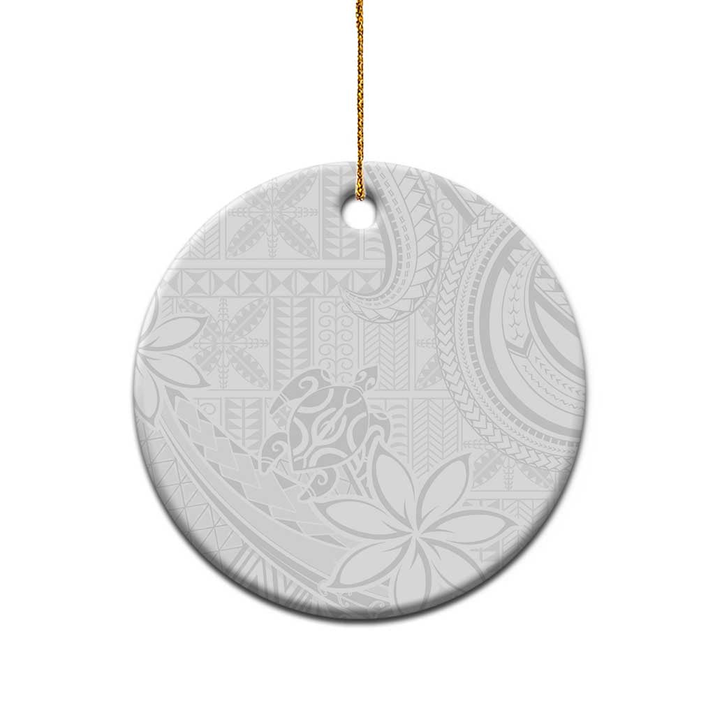 Tapu Fanau Ia Niue Ceramic Ornament Happy White Sunday Unique Hiapo - Polynesian Pride