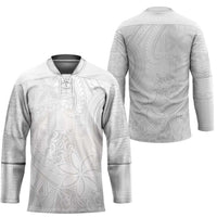 Tapu Fanau Ia Niue Hockey Jersey Happy White Sunday Unique Hiapo - Polynesian Pride