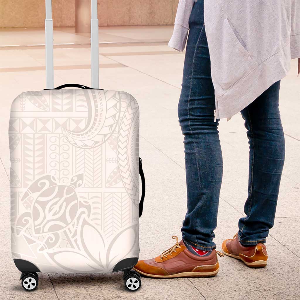 Tapu Fanau Ia Niue Luggage Cover Happy White Sunday Unique Hiapo - Polynesian Pride