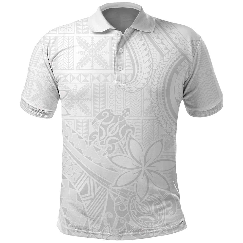 Tapu Fanau Ia Niue Polo Shirt Happy White Sunday Unique Hiapo - Polynesian Pride