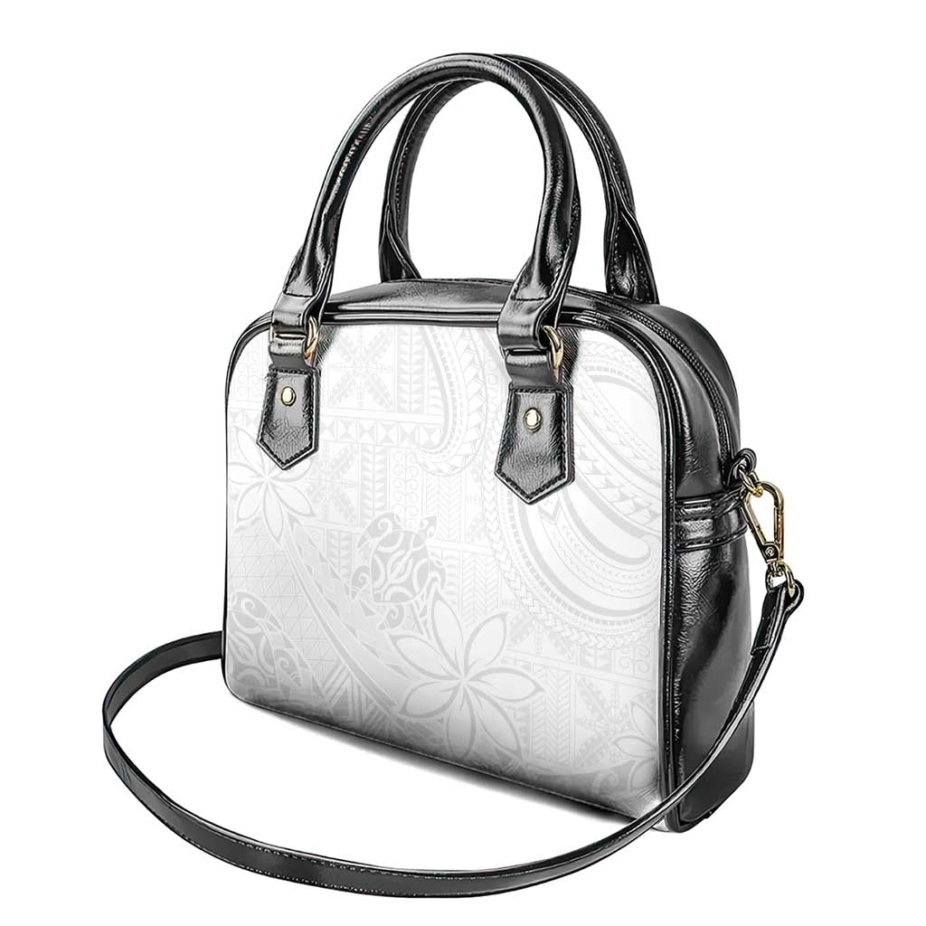 Tapu Fanau Ia Niue Shoulder Handbag Happy White Sunday Unique Hiapo - Polynesian Pride