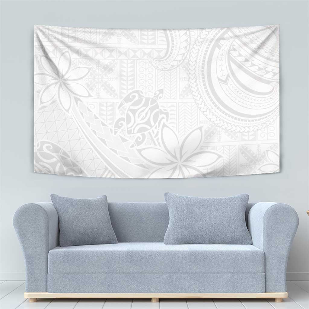 Tapu Fanau Ia Niue Tapestry Happy White Sunday Unique Hiapo - Polynesian Pride