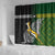 New Zealand and South Africa Rugby Shower Curtain 2023 World Cup Final All Black Springboks Together LT14 - Polynesian Pride