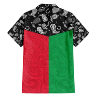Vanuatu Cowboy Family Matching Off The Shoulder Long Sleeve Dress and Hawaiian Shirt Cowboy Symbols Split Stylized LT14 - Polynesian Pride