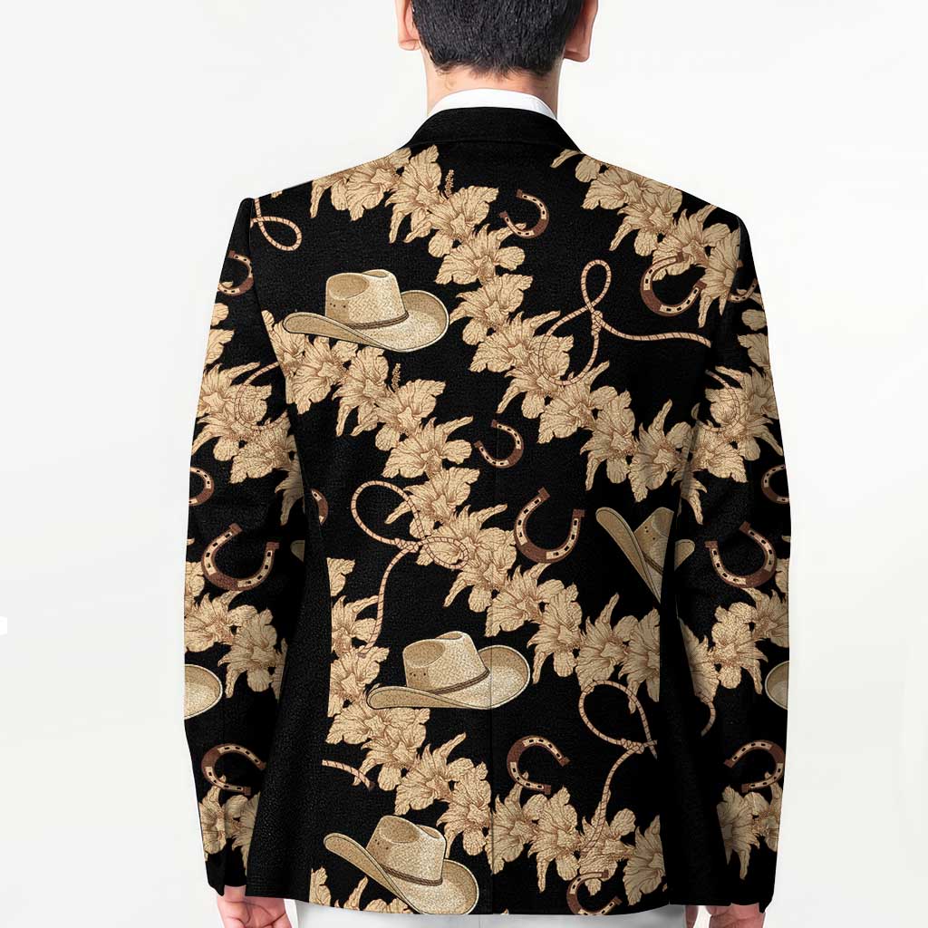 Vanuatu Cowboy Blazer Seamless Straw Hats Hibiscus - Polynesian Pride