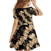 Vanuatu Cowboy Family Matching Off Shoulder Maxi Dress and Hawaiian Shirt Seamless Straw Hats Hibiscus LT14 - Polynesian Pride