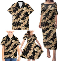 Vanuatu Cowboy Family Matching Puletasi and Hawaiian Shirt Seamless Straw Hats Hibiscus - Polynesian Pride