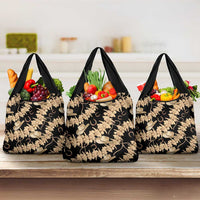 Vanuatu Cowboy Grocery Bag Seamless Straw Hats Hibiscus - Polynesian Pride