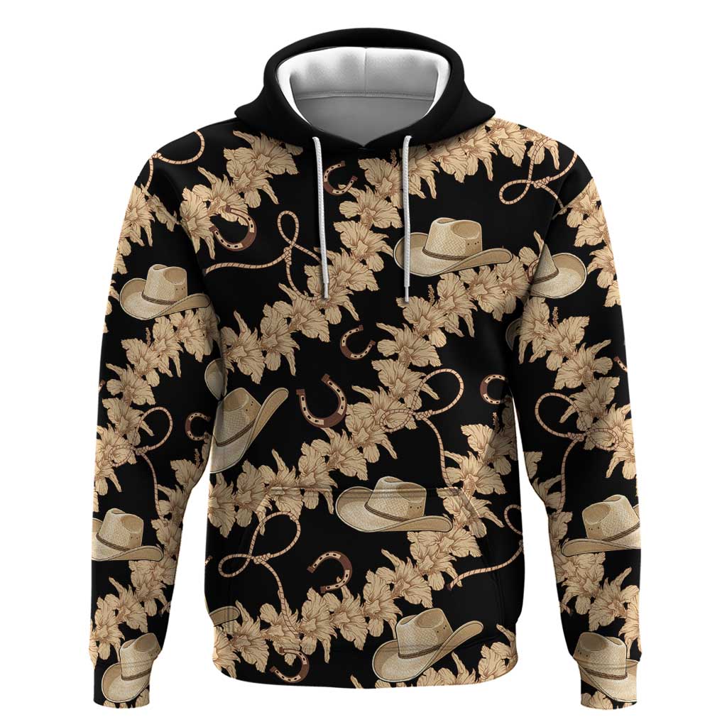 Vanuatu Cowboy Hoodie Seamless Straw Hats Hibiscus - Polynesian Pride