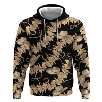 Vanuatu Cowboy Hoodie Seamless Straw Hats Hibiscus - Polynesian Pride