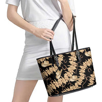 Vanuatu Cowboy Leather Tote Bag Seamless Straw Hats Hibiscus - Polynesian Pride