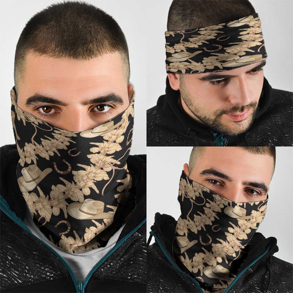 Vanuatu Cowboy Neck Gaiter Seamless Straw Hats Hibiscus - Polynesian Pride