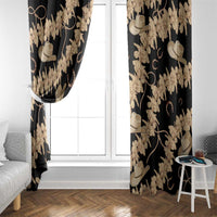 Vanuatu Cowboy Window Curtain Seamless Straw Hats Hibiscus - Polynesian Pride
